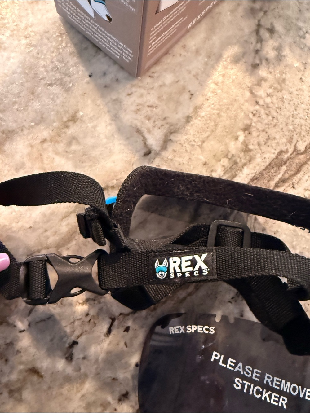 Rex Specs Dog Goggles Small Wide Apollo Blue w/ Clear & Smoke Lenses - Picture 3 of 8